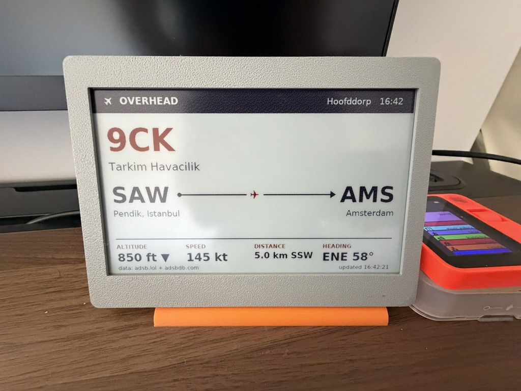 Actual AboveUs display